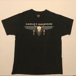 Vtg Harley Davidson T Shirt 1 Stitched 2 Sided LA